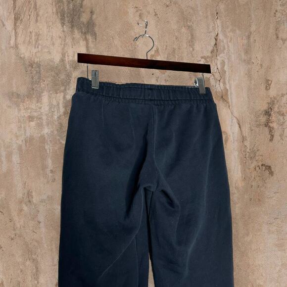 Puma Sweatpants Jet Black Cotton Joggers Rose Pink Logo Womens Small - Picture 4 of 5